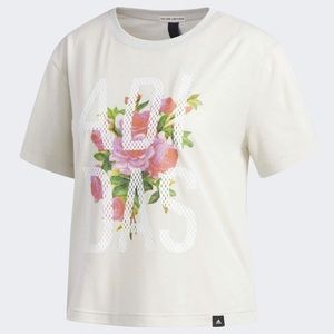 adidas Women's Floral Essential Tee-Size Small Shirt